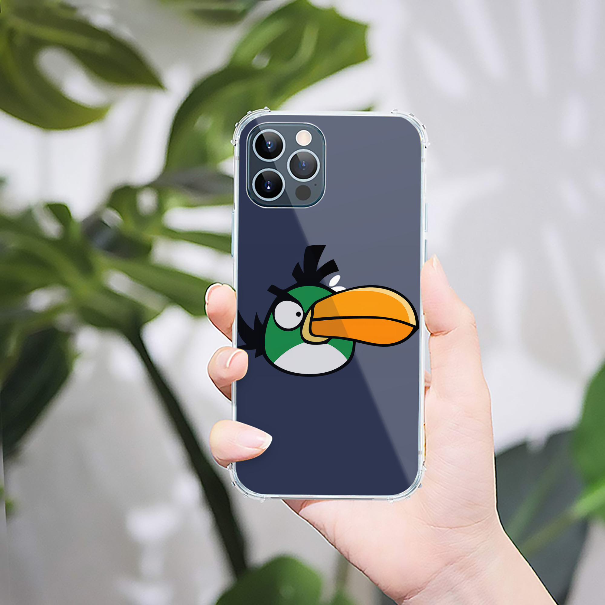 （画像用） Angry Birds アングリーバード 【iPhone 12シリーズ対応】透明スマホケース（クリアソフトケース）